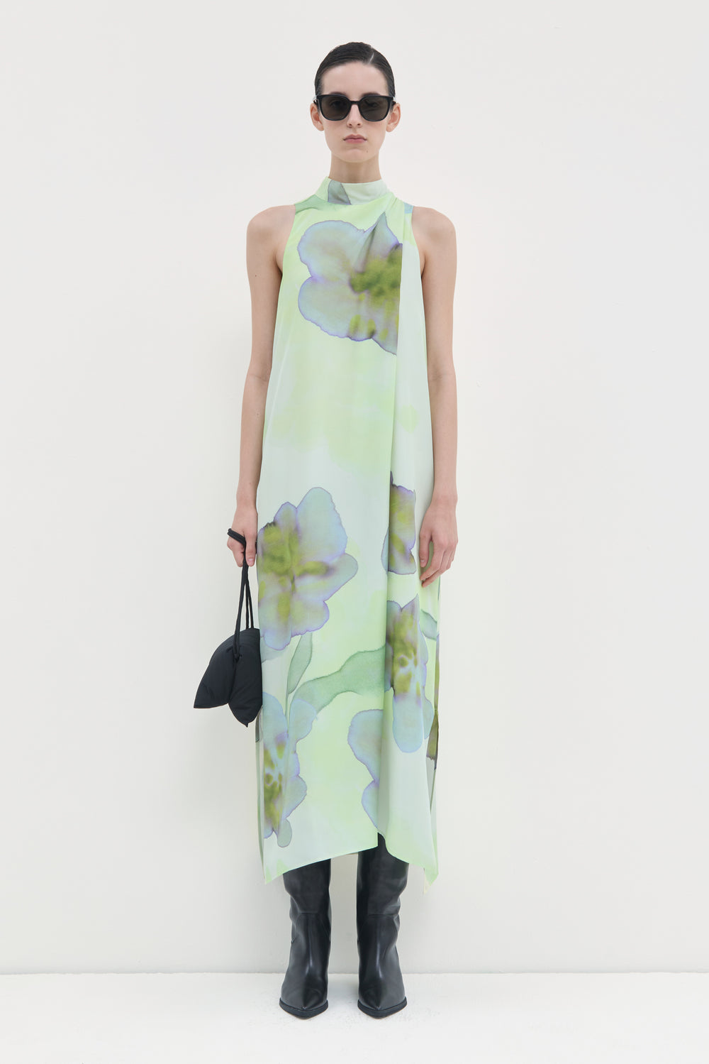 Delena Printed Silk Dress