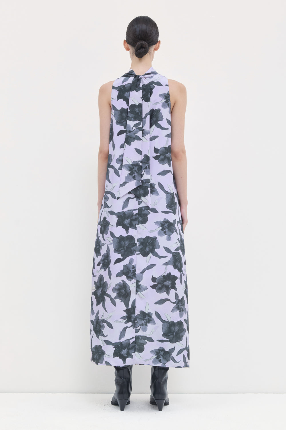 Delena Printed Silk Dress
