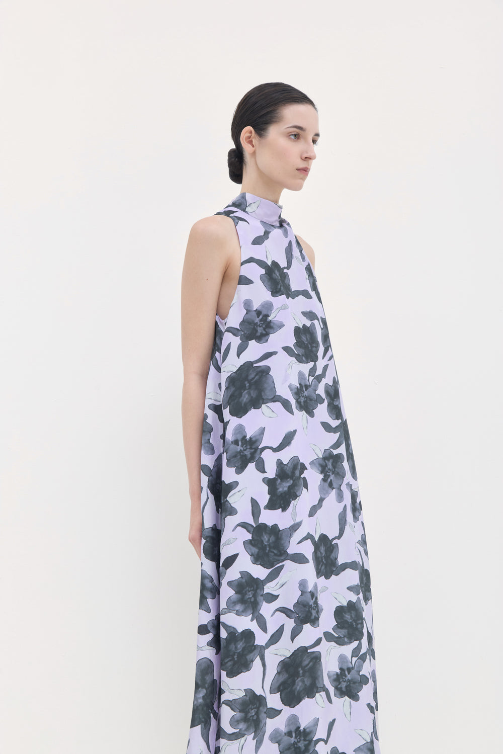 Delena Printed Silk Dress