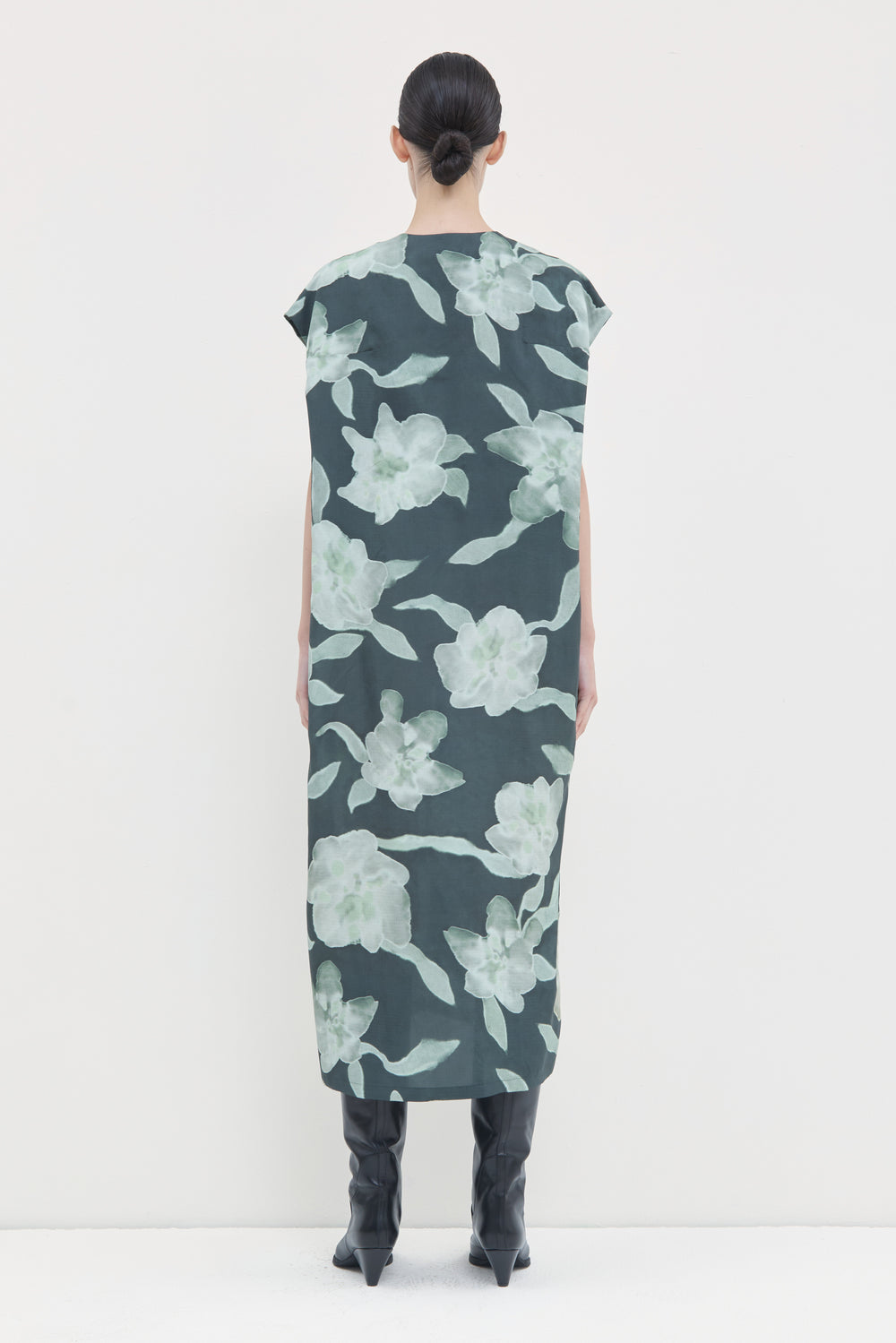 Deralos Printed Silk Dress
