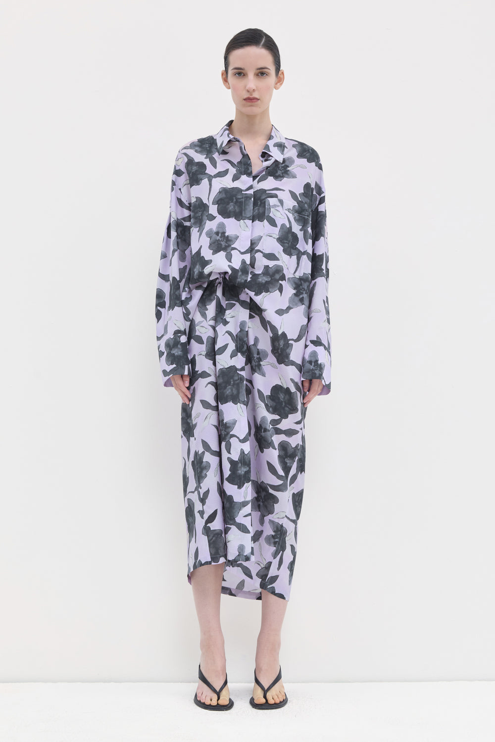 Diola Printed Shirt Dress