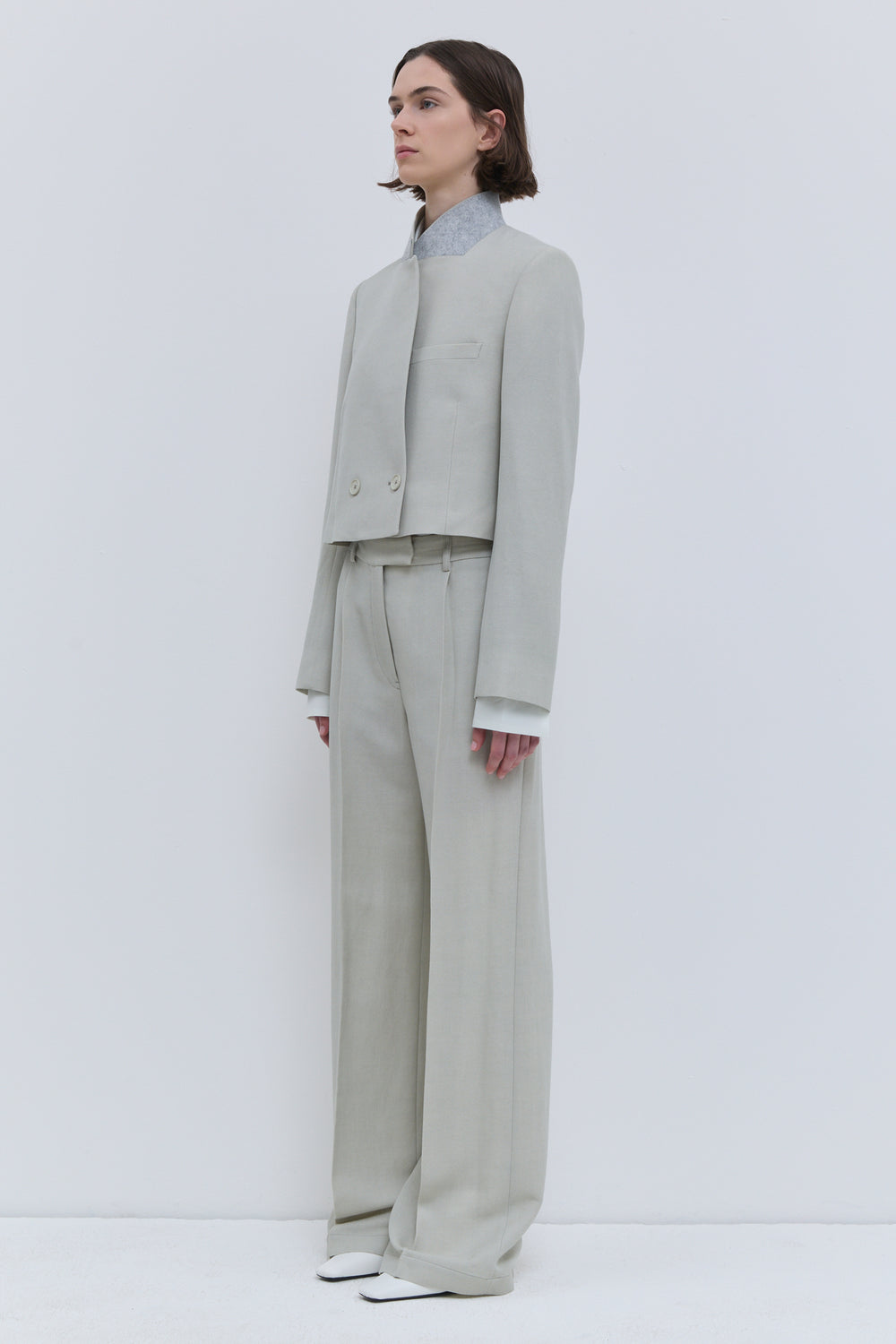 Javas Cropped Tailored Jacket