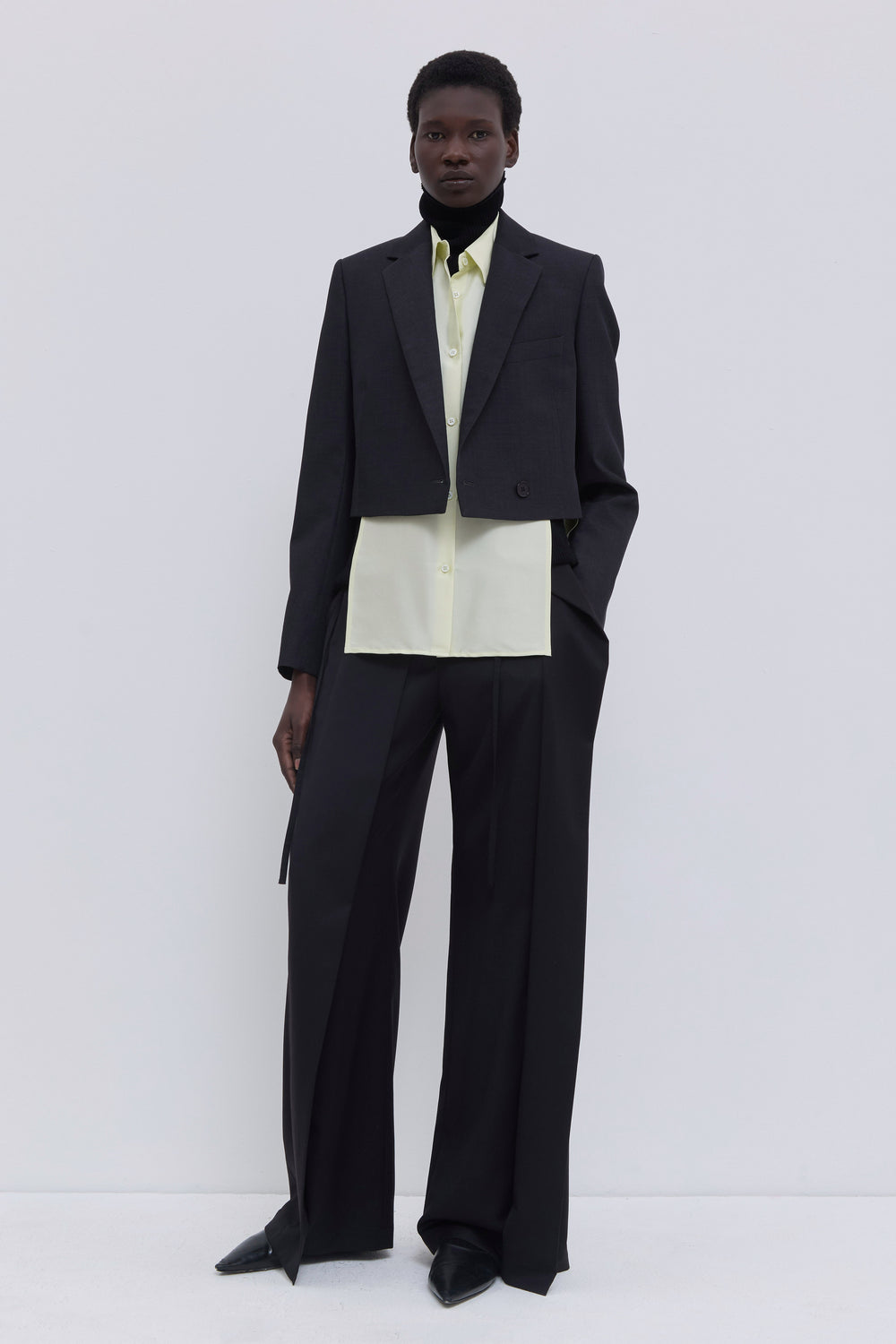 Jordia Cropped Tailored Blazer