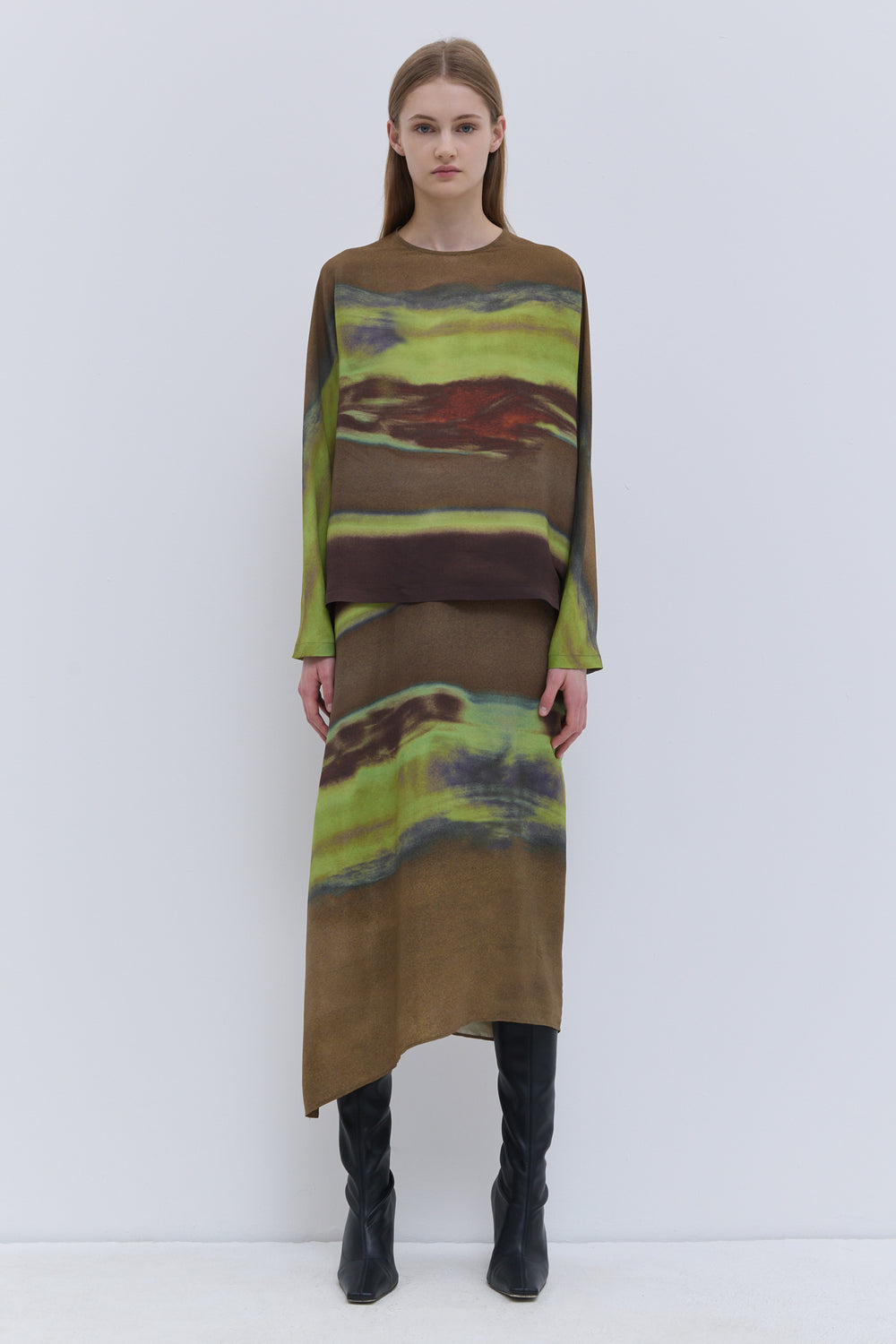 Tavax Silk Batwing Sleeve Top
