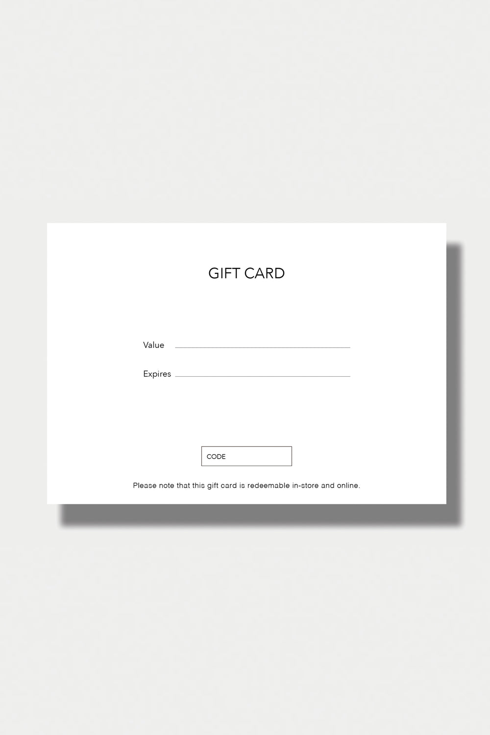 Christian Wijnants Gift Card